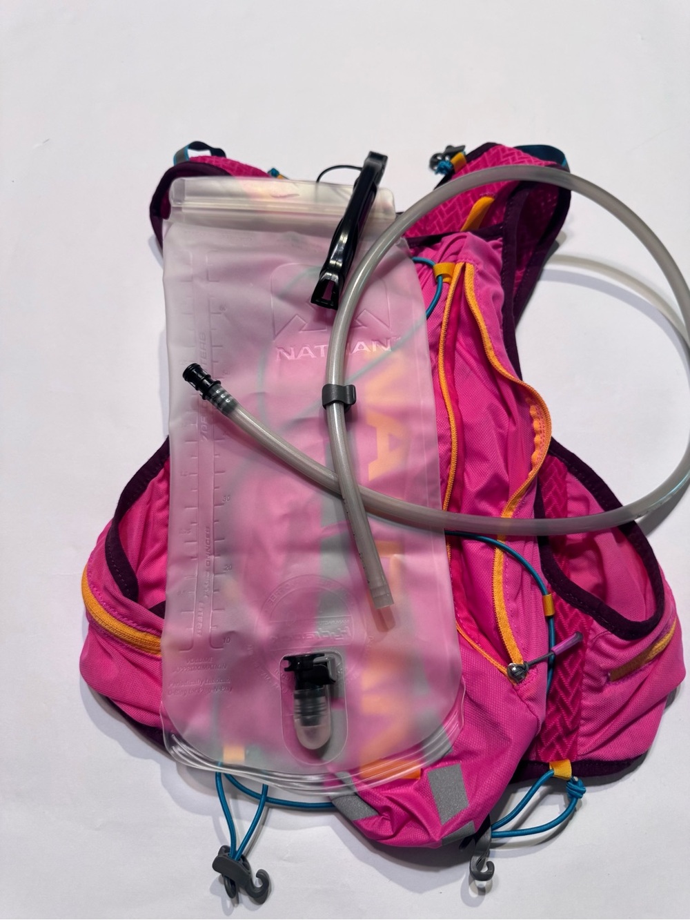 Nathan VaporAiress Ultra-Light Hiking Hydration Vest Pink 2L Bladder - Picture 7 of 7